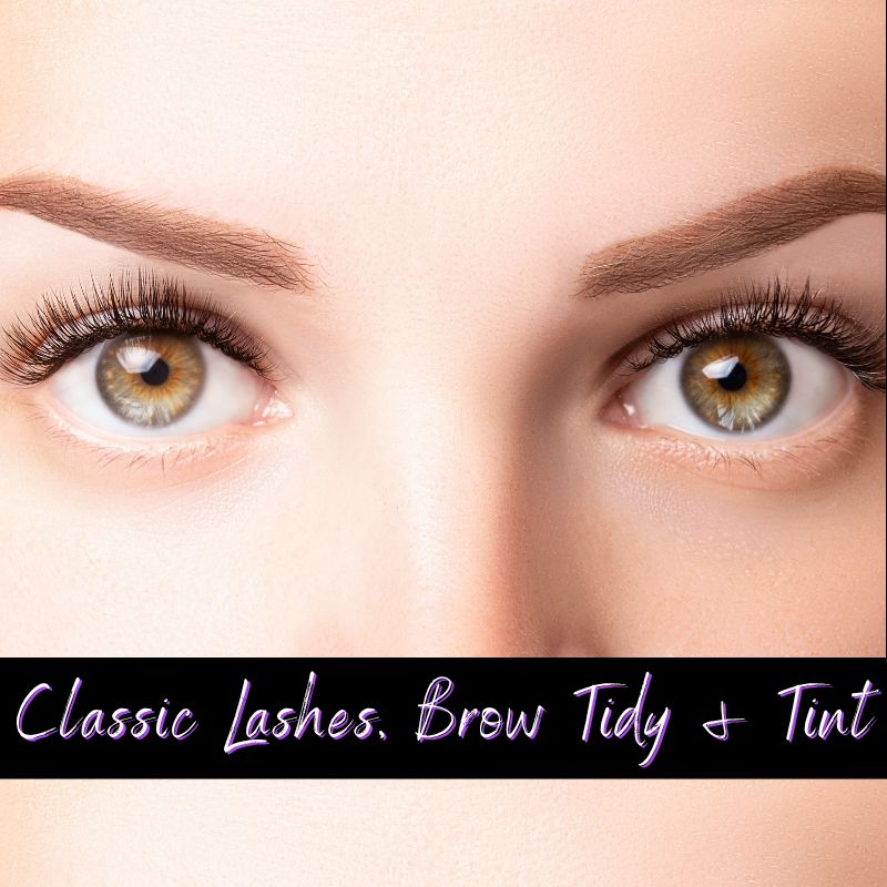 Classic Lashes, Brow Tidy & Tint ~ Package